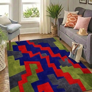 80s Tufted Rug - Etsy