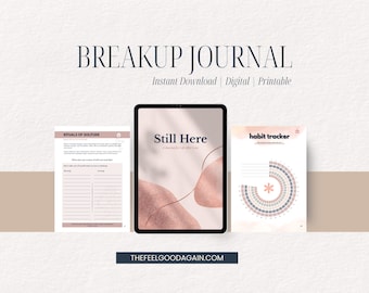 Heal Through Colour & Words | Breakup Journal with Guided Prompts and Colouring Pages | Digital, Printable