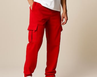 Herren Cargo Jogginghose - Streetwear-Stil Lockere Jogger