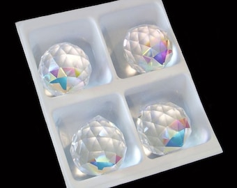 25mm Preciosa Crystal AB Disco Ball Drop Pendant Prism Charm