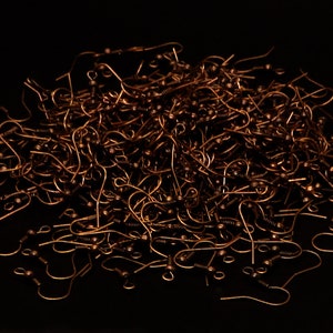 20pc - 20mm Metal Copper Plated French Hook Earrings Jewelry Making Findings