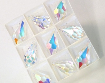 Swarovski Crystal AB 22mm Teardrop Crystal Pendant Charm Drop Style 6000