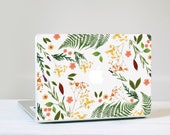 Flower Macbook Decal - Genuine Flower and Leaf Foliage MacBook Laptop Skin