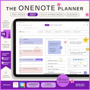 OneNote Template Planner / 2025 / Gestione progetti / Modelli OneNote / Modello One Note / Digital Planner 2025 / Task Tracker