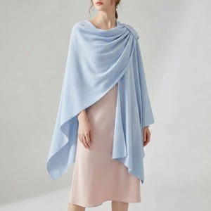sachin and babi light blue dress Geo Fit and Flare Dress with Detachable Cape/Scarf-p_4222