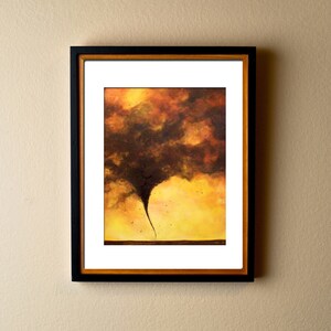 Tornado Twister and Birds Art Print