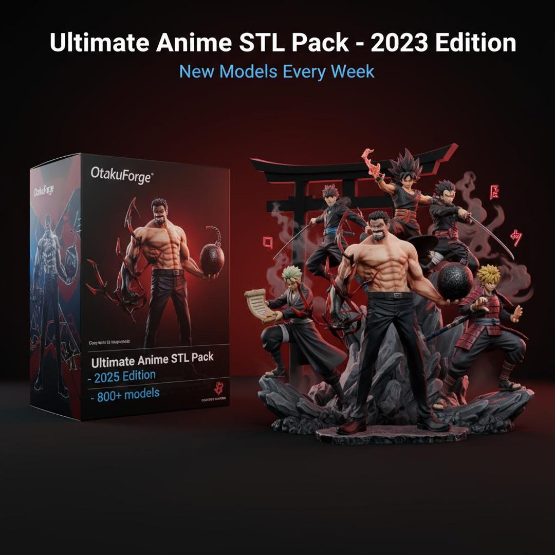 Ultimate Anime STL Pack 2025 – 800+ Printable Statues & Figures | Pre ...