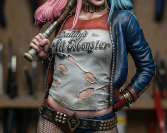Narr Mädchen Böse Königin STL | Sexy Bösewicht Pin-Up Statue 3D Print