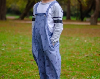 Blake Overalls for kids - Lily Bird Studio PDF sewing pattern - 2 to 10 years