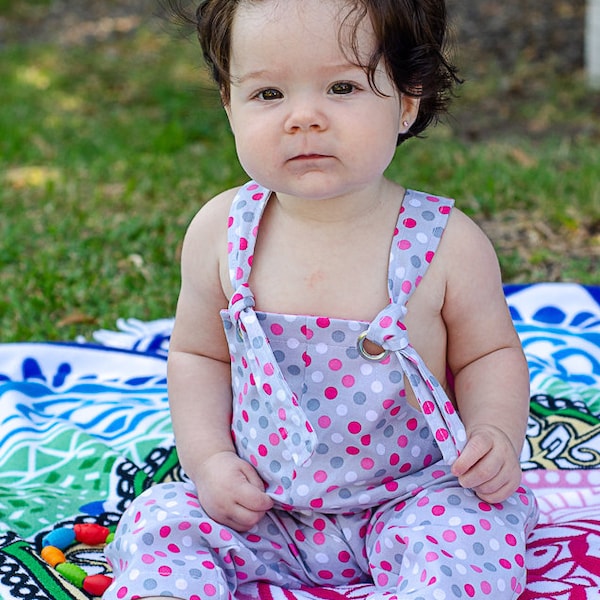 Baby Blake Overalls - Lily Bird Studio PDF sewing pattern - newborn to 24 months