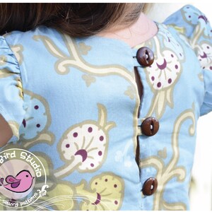 Lily Bird Studio PDF Sewing Pattern Kate's Dress 12 mths to 10 yrs A-line, 2 yoke options, lined bodice FREE Shipping image 2