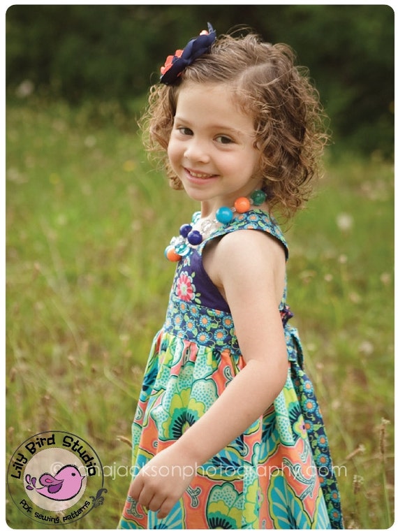 Items similar to Spring dress - 1 to 10 years - shirred back, waist ...