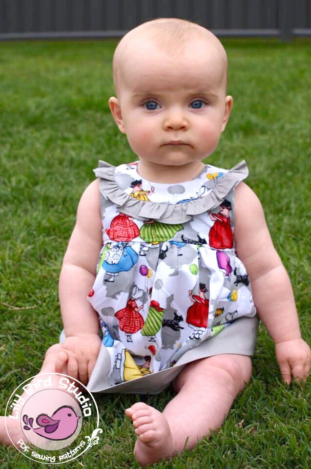 Lily Bird Studio PDF Sewing Pattern Alana Baby Dress Newborn - Etsy ...