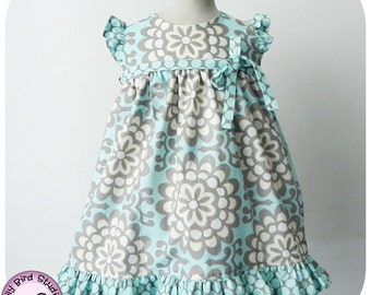 Birthday party dress PDF sewing pattern for intermediate sewers - 12 mths to 8 yrs