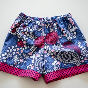 Simple 30 minutes Shorts for boy/girl perfect project for beginners 0 months to 8 years PDF Pattern and Tutorial easy sew image 1