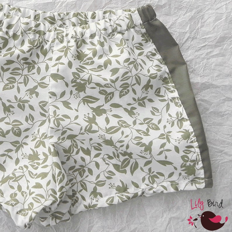 Simple 30 minutes Shorts II 0 months to 8 years pattern for boys and girls, elastic waist PDF Pattern and Tutorial image 3