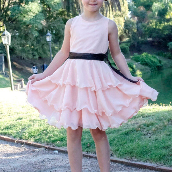 Maddie's Dress - 1 to 10 years - PDF Pattern and Instructions - circle skirt, 3/4 layers wide twirly skirt, flower girl