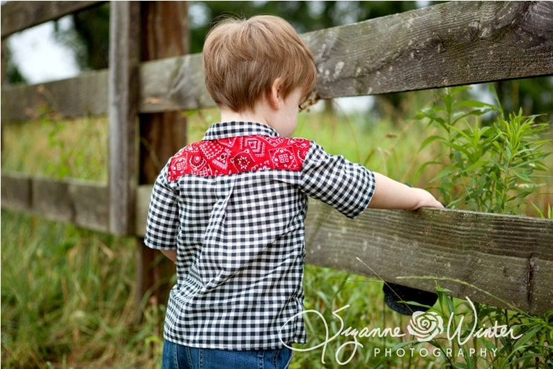 Summer shirt for Boys 12 months to 6 years pdf Pattern and Instructions FREE Shipping image 3