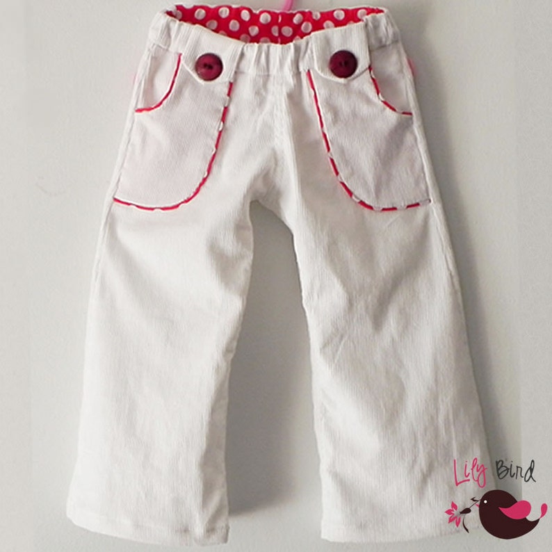 Lily Bird Studio PDF Sewing Pattern Ben & Mia Pants with Pockets for Boy and Girl 12 months to 6 years image 5