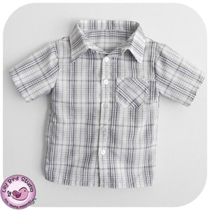 Summer shirt for Boys 12 months to 6 years pdf Pattern and Instructions FREE Shipping image 4