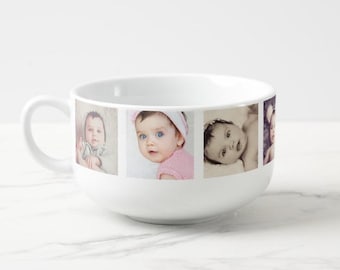 Bol personnalisé avec photos - bol personnalisable photo - bol céramique - bol petit déjeuner - cadeau original