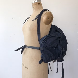 vintage Indigo Rucksack image 2