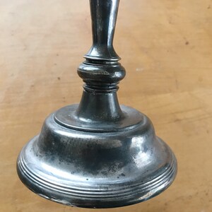 vintage candle holder / silver candle holder / antique silver candlestick holder image 9