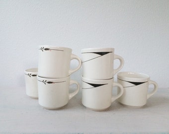 vintage cafe mugs / vintage dinner mugs / coffee and tea mugs