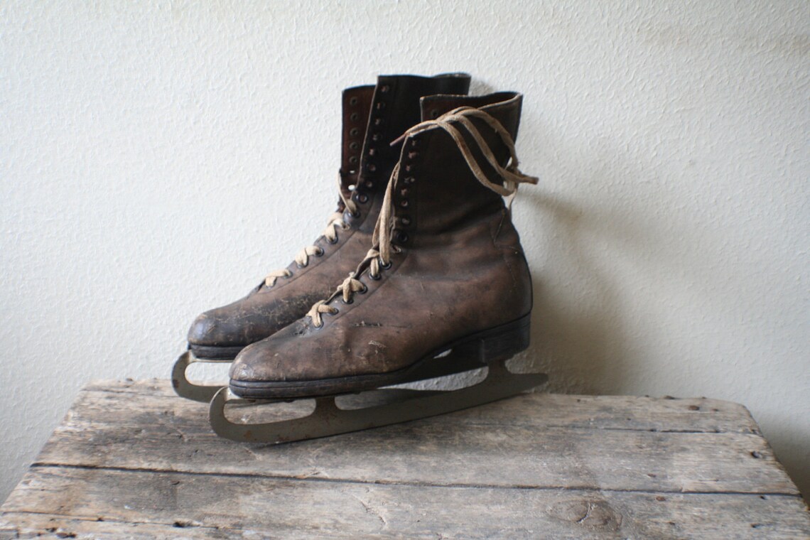 Vintage Ice skates Etsy