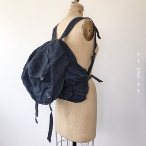 vintage Indigo Rucksack image 1