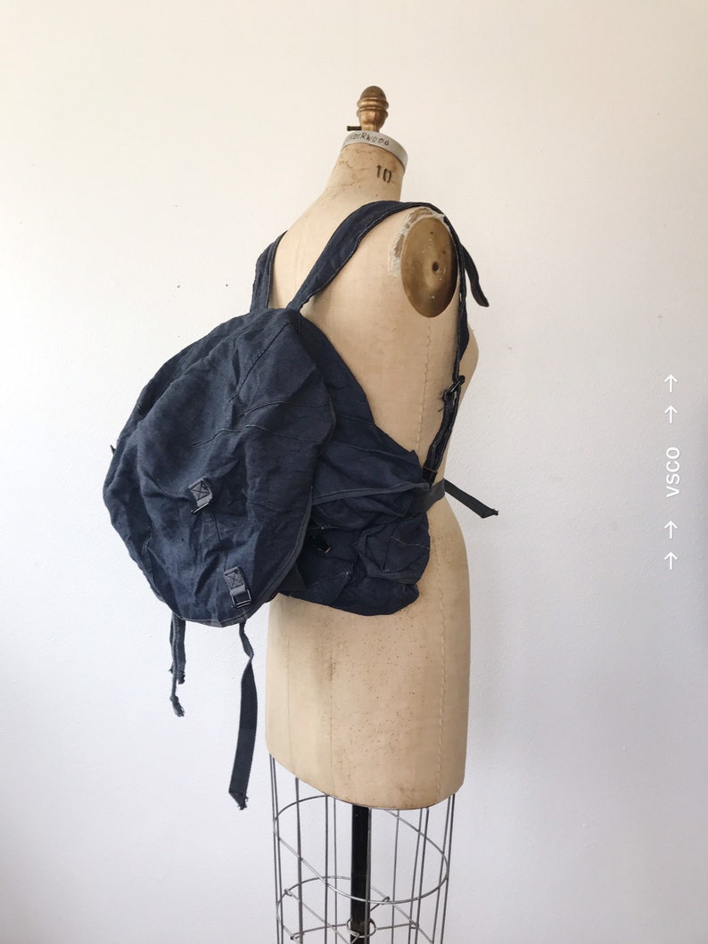 vintage Indigo Rucksack image 1