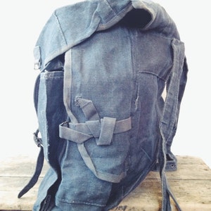 vintage Indigo Rucksack image 9