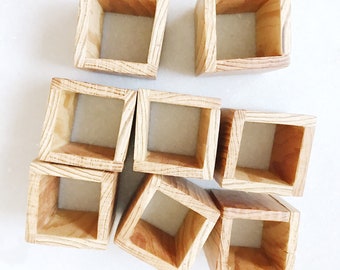 vintage napkin rings / wooden napkin rings / napkin ring set