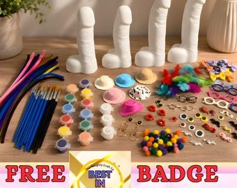 SIP AND PAINT.   Paint your own willy kit for Hen parties,  Bachelorette parties, or a Girls night in.