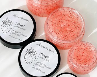 ストロベリー洗顔料・ホホバ配合天然オレオゲル