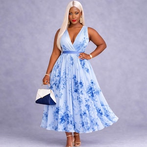 slim fit dress slacks Plus Size Back Hollow-Out Beaded Belt Chiffon Formal Summer Dresses