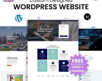 Individuelles Website Design - WordPress Mobile Responsive Webdesign mit gratis Logo + ein Jahr Hosting