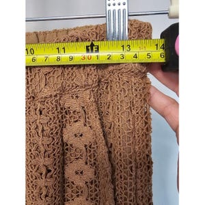 By Anthropologie Crochet Coverup Pants Coastal Boho Festivall SZ X-Small-Tall image 6