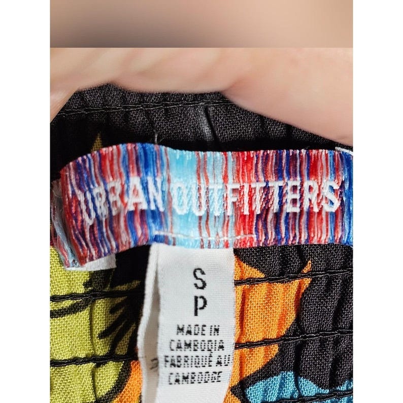 Pantalones culotte estampados Urban Outfitters UO Poolside Boho de pierna ancha SP imagen 4