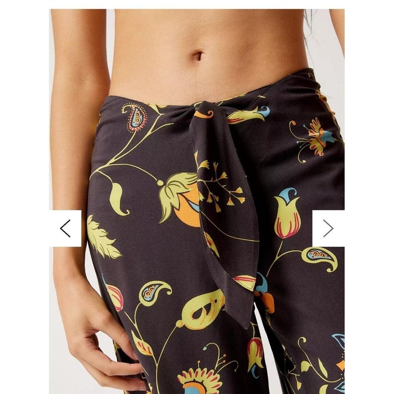 Pantalones culotte estampados Urban Outfitters UO Poolside Boho de pierna ancha SP imagen 12