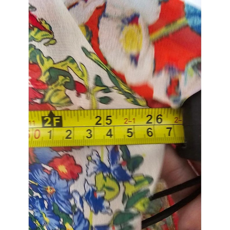 Fig&Flower Anthropologie Blusa campesina transparente con estampado floral estilo boho cottagecore Sin talla/etiqueta imagen 10