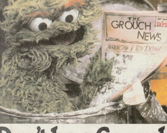 Sesame Street Oscar the Grouch T-Shirt - Retro Vintage Style Shirt