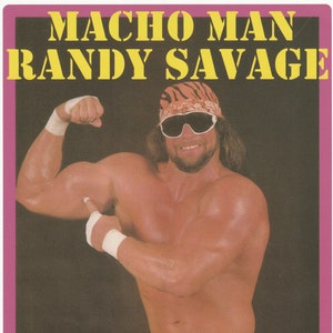 Vintage Style Macho Man Randy Savage WWF Wrestling T-Shirt WWE
