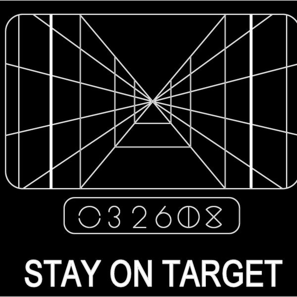Star Wars Lustiges T-Shirt - Stay On Target - Trench Target Computer Screen