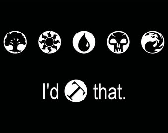 Camiseta engraçada Magic The Gathering – eu tocaria nisso