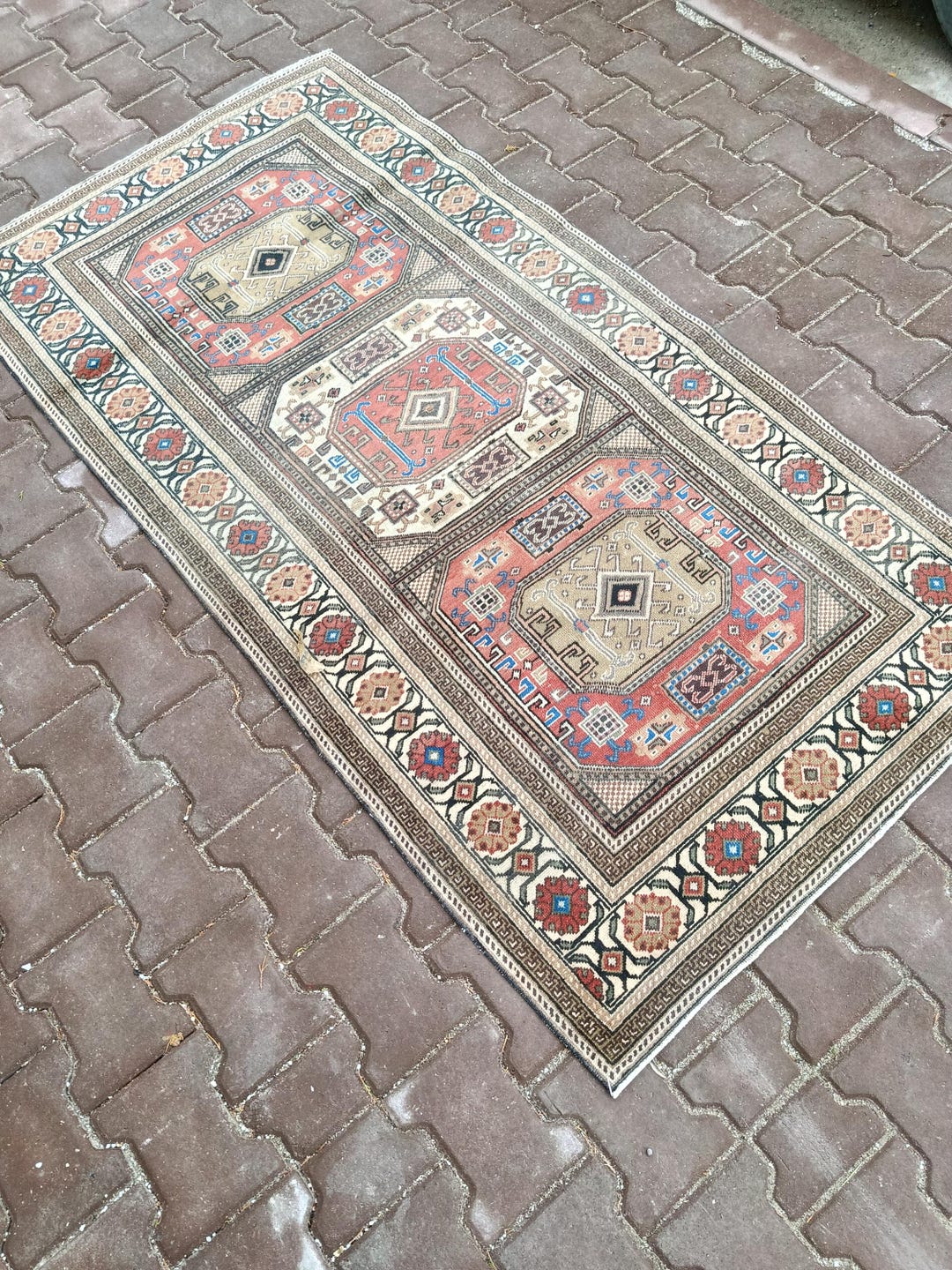 3x6 Rug,vintage 3x6 Rug,area Rug, Soft Colorful Rug,home Decore Rug ...