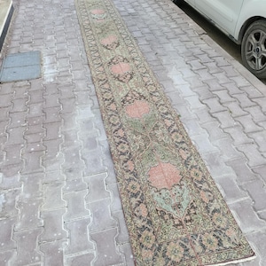 2x24 Rug,2x24 Runner Rug,Patchwork Runner,2x24 Vintage Rug,Stair Runner,Entryway Rugs,Corridor Rug,Vintage Runner,2.1x23.11 ft,Tax Free USA