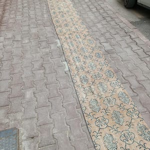 2x20 Rug,2x20 Runner Rug,Patchwork Runner,2x20 Vintage Rug,Stair Runner,Entryway Rugs,Corridor Rug,Vintage Runner,2.0x20.6 feet,Tax Free USA