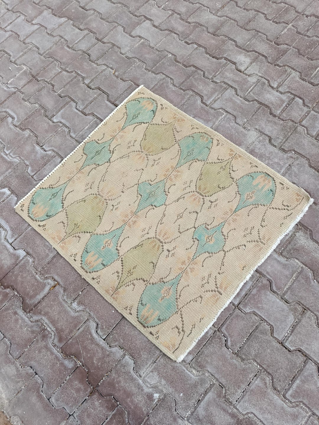 3x3 Rug,3x3 Small Rug,3x3 Vintage Rug,floor Carpet,door Mat Rug,turkish ...