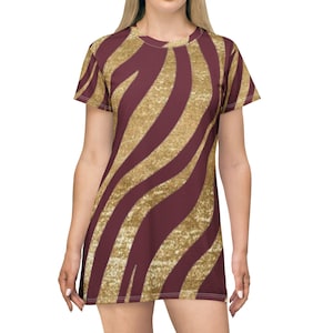 Zebra Tshirt Dress - Etsy
